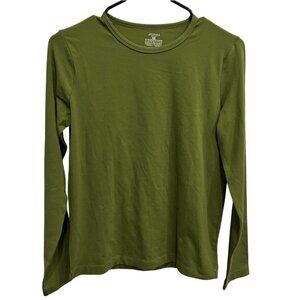 Jones Sport Womens Long Sleeve Green Shirt Size Small